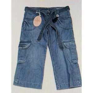 New BCBG BCBGIRLS Guitar Cropped Jeans 29 Waist35 Inseam22